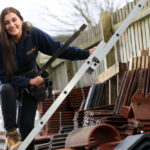 College beauty student is blending the barrier between gender-defined trades with the launch of her own roofing business
